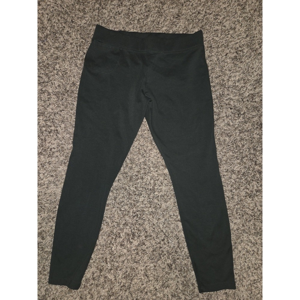 American Giant No BS Pants Womens 14 Green Bootcut Leggings Stretch Made USA